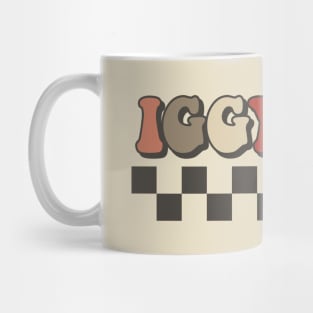 Iggy Pop Checkered Retro Groovy Style Mug